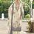 cream lawn cotton digital printed dress material