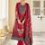 red lawn cotton digital printed dress material