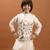 white viscose silk boys kurta pajama with embroidered jacket for festive wear