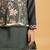 green viscose silk boys kurta pajama with embroidered jacket for festive wear