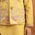 yellow viscose silk floral thread embroidered boys kurta pajama with jacket