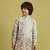 pista green viscose silk thread embroidered boys kurta pajama