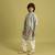 pista green viscose silk thread embroidered boys kurta pajama