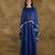 Royal blue vichitra silk cape palazzo set