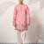 PINK VISCOSE SILK THREAD & SEQUINS EMBROIDERED WORK WEDDING FESTIVAL MARRIAGE PARTY WEAR STRAIGHT MENS KURTA