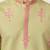 pista green viscose silk floral embroidered kurta pajama set for men