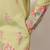 pista green viscose silk floral embroidered kurta pajama set for men