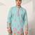 SKY BLUE VISCOSE SILK THREAD & SEQUINS EMBROIDERED WORK WEDDING FESTIVAL MARRIAGE PARTY WEAR STRAIGHT MENS KURTA
