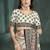 White or foil premium printed saree with blouse