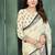 White or foil  printed saree with blouse