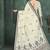 White or foil  printed saree with blouse