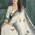 White or foil  printed saree with blouse