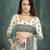 White or foil  printed saree with blouse