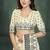 White or foil premium printed saree with blouse