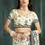 White or foil  printed saree with blouse