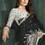 Black or foil  printed saree with blouse