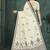 White or foil  printed saree with blouse