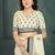 White or foil  printed saree with blouse