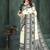 White or foil premium printed saree with blouse