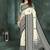 White or foil premium printed saree with blouse