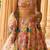 	Multicolor Thread And Sequins Embroidered Georgette Lehenga Dress