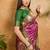 Weaving handloom silk blend magenta pink contemporary saree