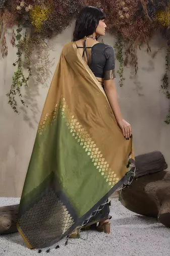 multi colour viscose cotton weaving work saree