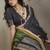 multi colour viscose cotton weaving contemporary saree