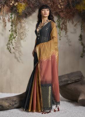 multi colour viscose cotton weaving work saree 2