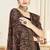 black designer saree with kashmiri resham embroidery