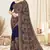 navy blue designer saree with kashmiri resham embroidery