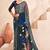 grey or premium printed saree with blouse