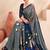 grey or premium printed saree with blouse