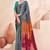 multicolor or premium printed saree with blouse