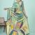 multicolor or premium printed saree with blouse
