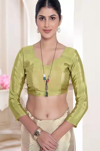 stylish multicolor premium printed green crepe saree with blouse