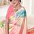 multicolor or premium printed saree with blouse