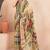 cream or premium printed saree with blouse