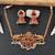 laxmi god south indian temple jewellery necklace set