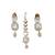 kundan polki necklace set with crystal white stones