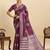 wine  saree with rich soft art silk fabric with unstiched blouse piece