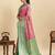 designer saree for women with classic soft silk blend pink saree comes along with unstiched blouse piece