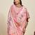 royal paithani soft silk blend saree in vibrant  pink with contrast border and unstiched blouse piece