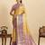designer saree for women with classic soft silk blend yellow saree comes along with unstiched blouse piece