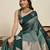 ethnic wear dark green soft silk blend saree for women for perfect for party, wedding & functions