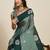 classic indian light green soft silk blend saree for women with unstiched blouse piece