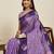 stylish women's purple soft silk blend  indian wear  saree with unstiched blouse piece