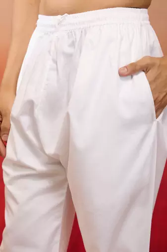 men   s white cotton millennium aligarh kurta