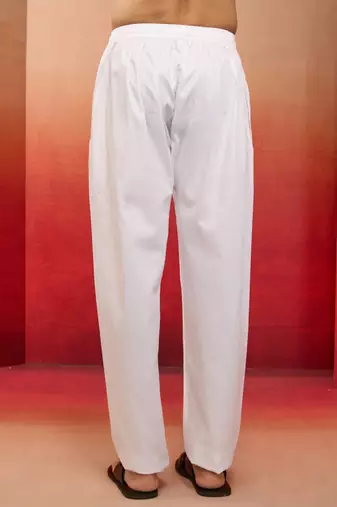 men   s white cotton millennium aligarh kurta