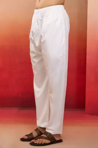 men   s white cotton millennium aligarh kurta